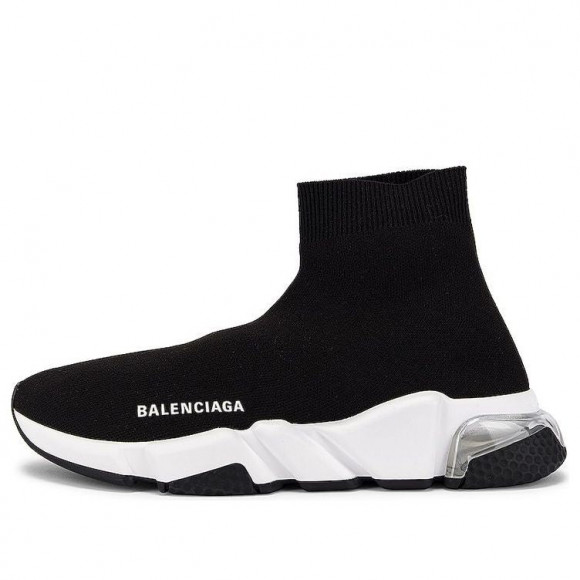 Balenciaga (WMNS) Speed High-Top Sports Shoes Black Athletic Shoes 607543W2DB61010 - 607543W2DB61010