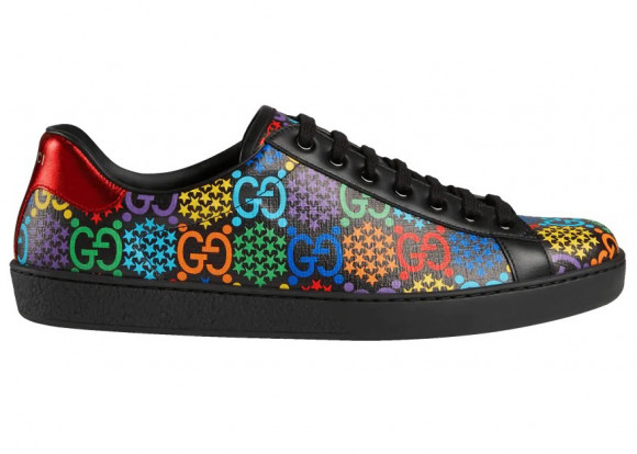 Gucci Ace GG Supreme Low 'Psychedelic - THE NORTH FACE x GUCCI  651727-XJDIP-1082 - H2020 - Black' Black/Multi - 1110 - Color Sneakers/Shoes  610085