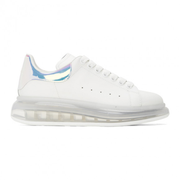 Alexander McQueen White Oversized Transparent Sole Sneakers - 610812WHXM2