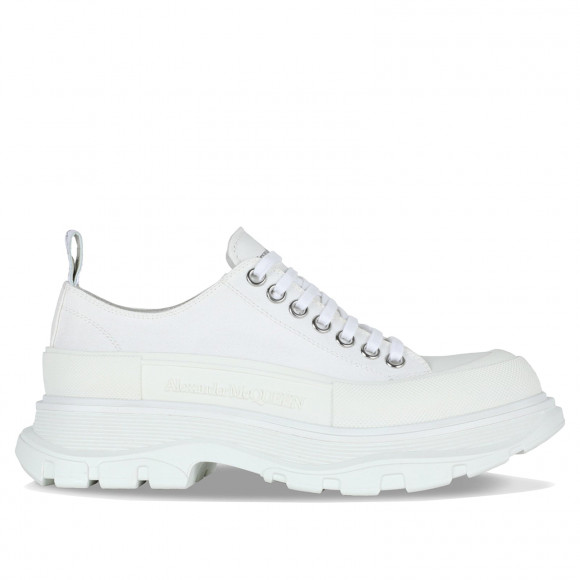 Alexander McQueen W Tread Slick Lace-Up White Sneakers/Shoes 611705W4L32-9000 - 611705W4L32-9000