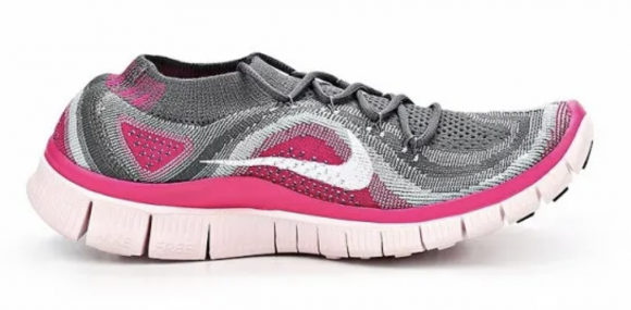 Nike Flyknit Grey Pink Foil