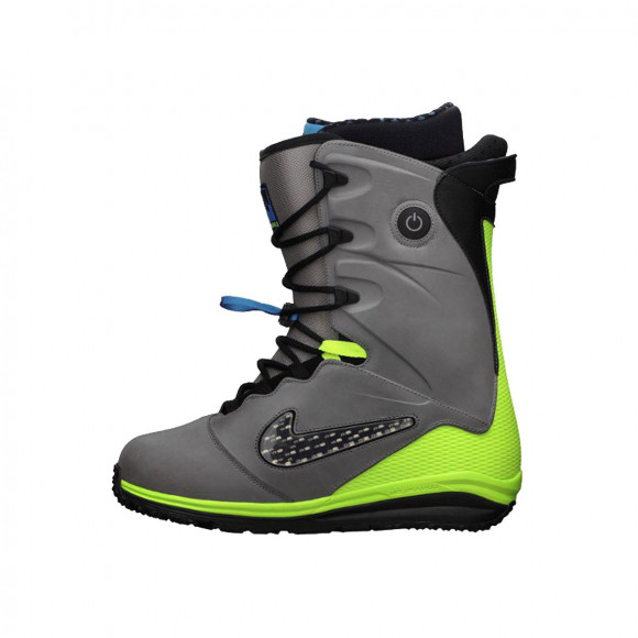Nike SB LunarEndor QS Snowboard Boots Canyon Grey Blue Hero Volt - 616682-047