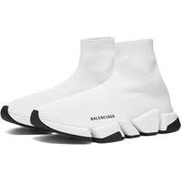 Balenciaga Men's Speed 2.0 LT Sneakers in White/Black - 617239-W2DB2-9014