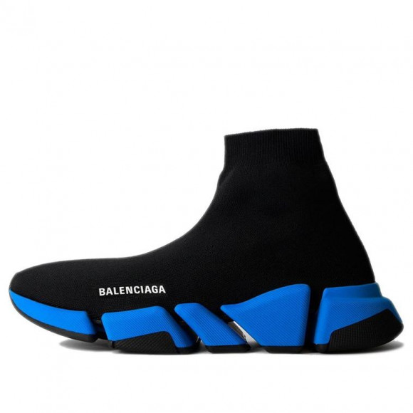 Corresponsal cache Padre fage Balenciaga Speed 2.0 Black/Blue Marathon Running Shoes/Sneakers  617239W2DB21041