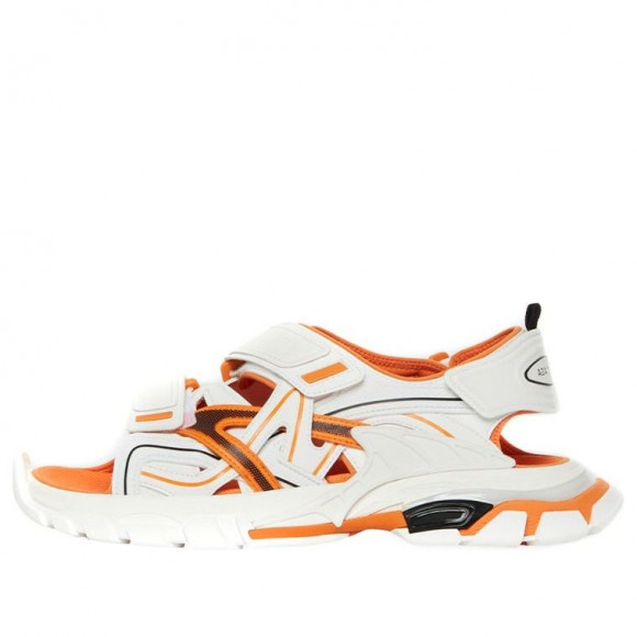 Balenciaga Track White/Orange Sandals 617543W2FH19059 - 617543W2FH19059