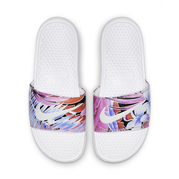 Sandal Nike Benassi JDI för kvinnor - Vit - 618919-113