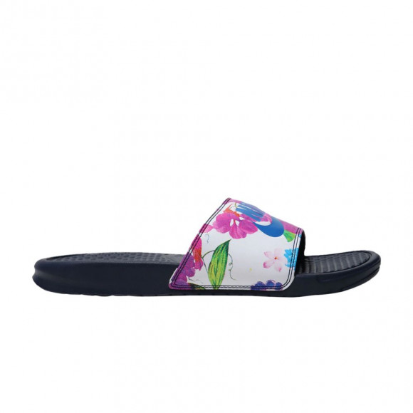 Nike Wmns Benassi JDI Print 'Floral' | Blue | Women's Size 7 - 618919-405