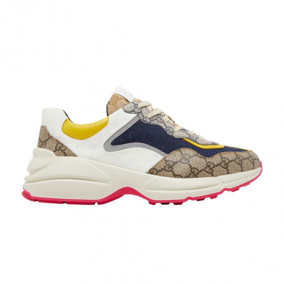Gucci GG Rhyton 'Beige White Yellow' | Brown | Men's Size 5.5 - 619891-99WF0-4370