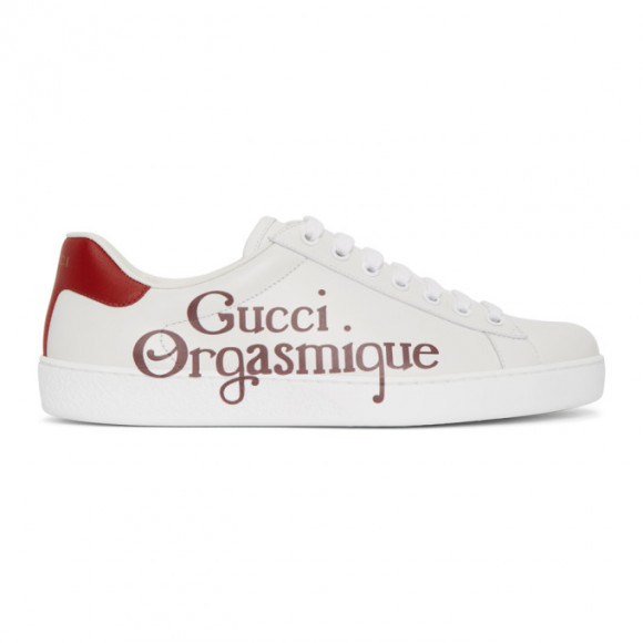Gucci White Gucci Orgasmique New Ace Sneakers