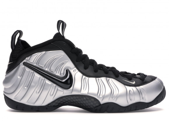 silver and white foamposites