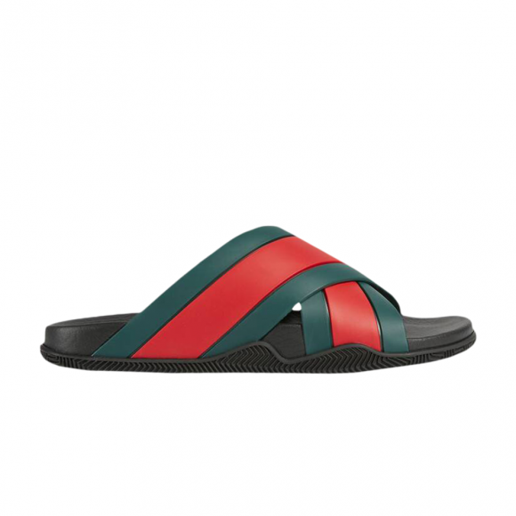 Gucci Wmns Slide Web Stripe 'Black' - 627820-J8700-8460