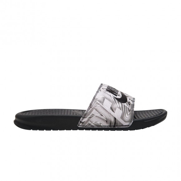 Nike Benassi JDI Print Slide 'Anthracite Black Abstract Print' | Men's Size 7 - 631261-021