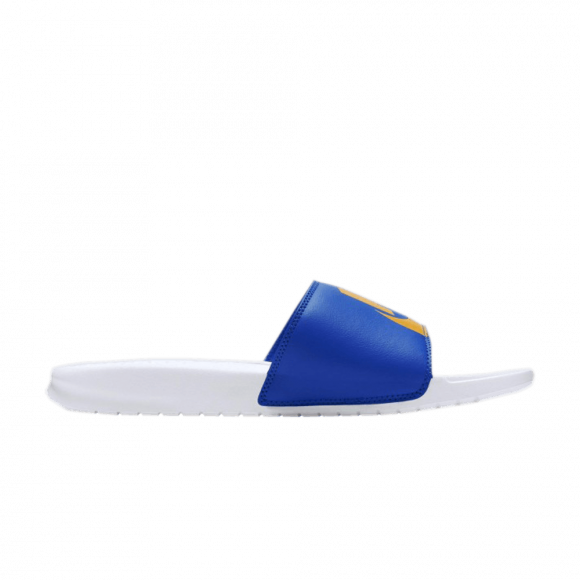 Nike Benassi JDI Print 'White Royal Gold'