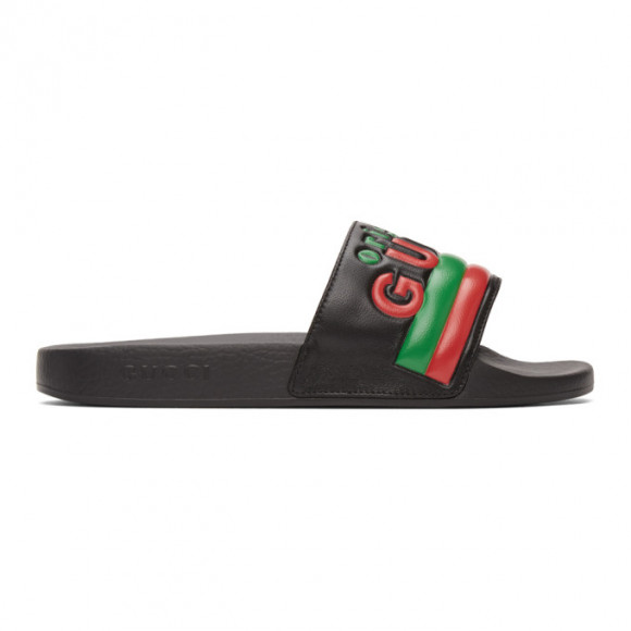 Gucci Black Original Gucci Pool Slides