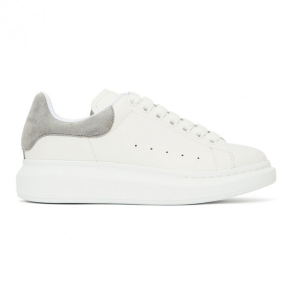 Alexander McQueen White and Grey Oversized Sneakers - 634609WHNBZ