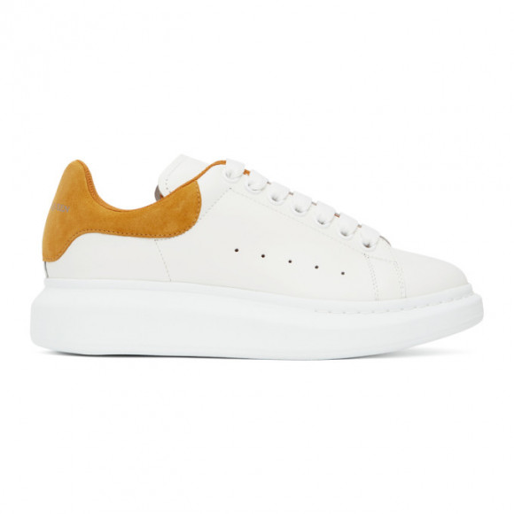 Alexander McQueen White and Yellow Oversized Sneakers - 634609WHYBP