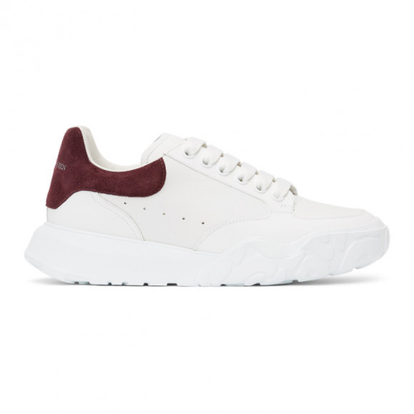 Alexander McQueen White and Purple Court Trainer Sneakers - 634619-WHZ95