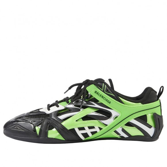 Balenciaga Drive Running Shoes Black/Green - 635498W3AK13810