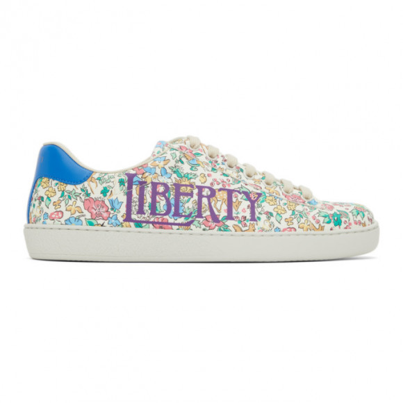 Gucci Baskets blanches Ace edition Liberty London - 636357-13S10
