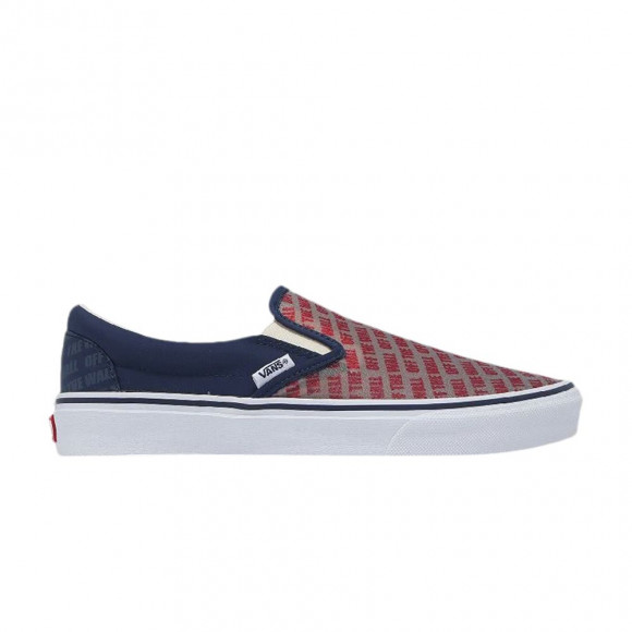 Vans V98CF Slip On 'White Logo Clear' | Blue | Men's Size 8.5 - 6366980002