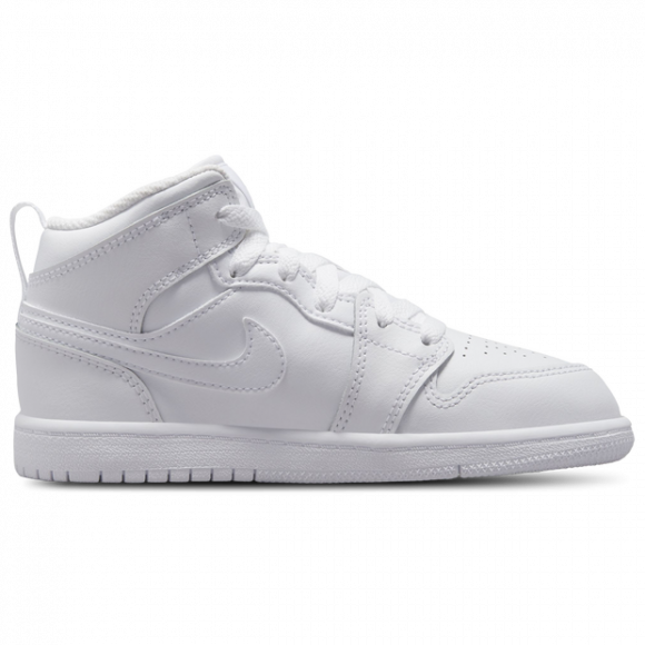 Jordan 1 Mid Schuh für jüngere Kinder - Weiß - 640734-136