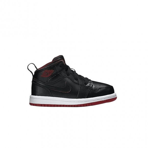 Air Jordan 1 Mid BT TD 'Bred' | Black | Infant Size 7 - 640735-028