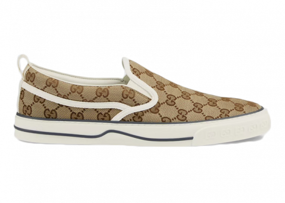 Gucci Tennis 1977 Slip On Beige Ebony - 643489-2HK30-9761