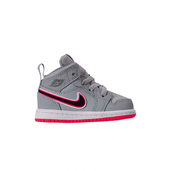 Air Jordan 1 Mid TD 'Wolf Grey Pink' - 644507-060