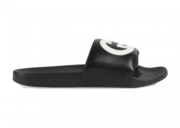 Gucci Slide Interlocking G Leather Black - 644756-0R0F0-1071