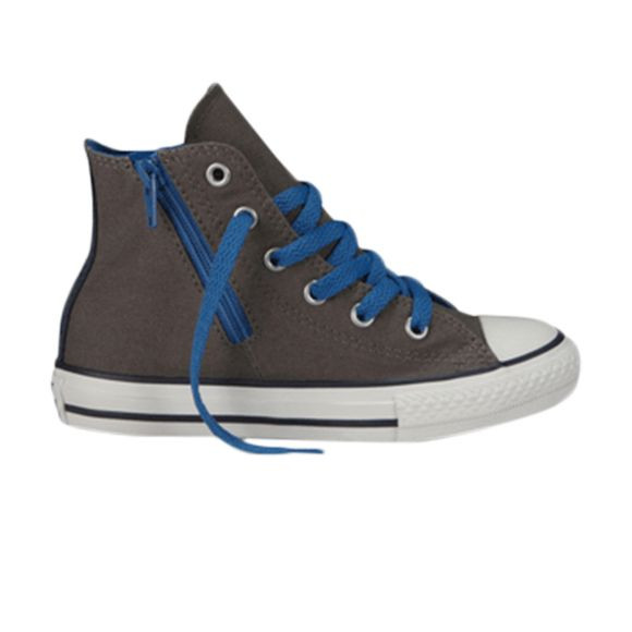 Converse Chuck Taylor All Star Side Zip Hi 'Charcoal' | Grey | Kid's Size 4.5 - 645230