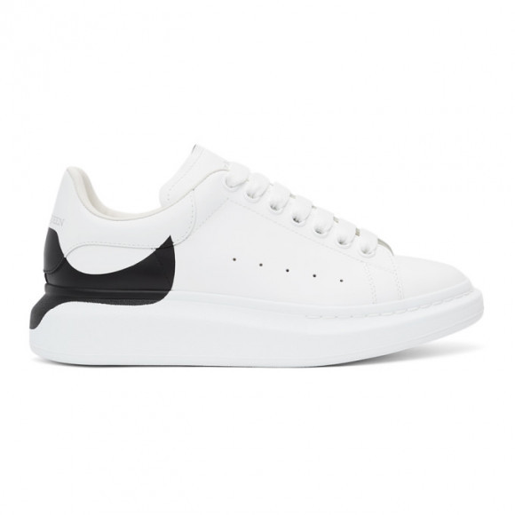 Alexander McQueen White and Black Oversized Sneakers - 645863WHZ4L