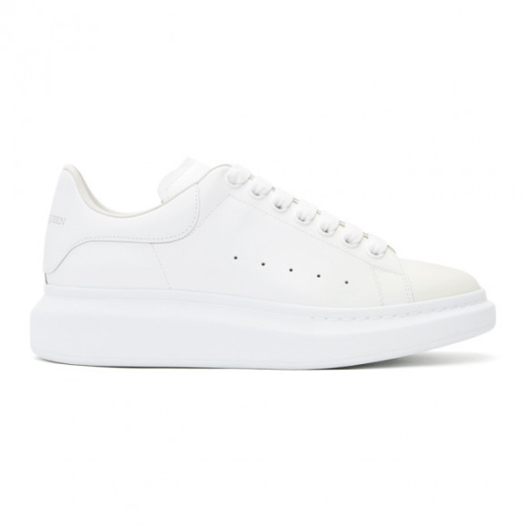 Alexander McQueen White and Blue Gradient Oversized Sneakers - 645867WHZ4N