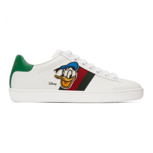 Gucci White Disney Edition Donald Duck Ace Sneakers - 649401-1XG60