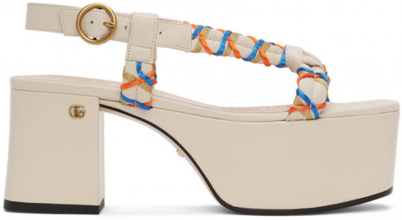 Gucci Beige Belinda Platform Sandals - 649979-0CGC0