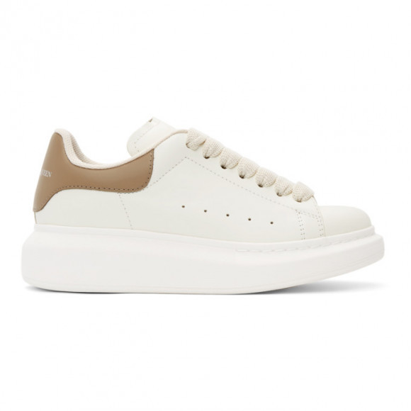 Alexander McQueen Off-White and Taupe Oversized Sneakers - 650792WHZN1
