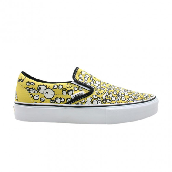 Vans Cls.Slip-On Lx 'S Messer' | Yellow | Men's Size 8 - 6522399