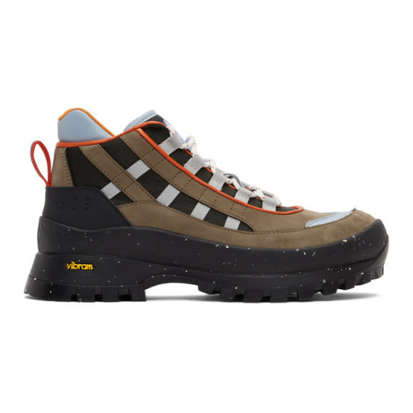 MCQ Brown and Black AL-4 Hiking Boots - 652431R2730