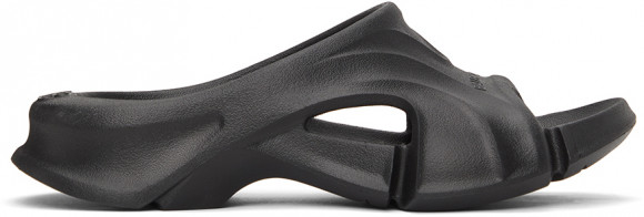 Balenciaga Black Mold Slide Sandals - 653874-W3CE2