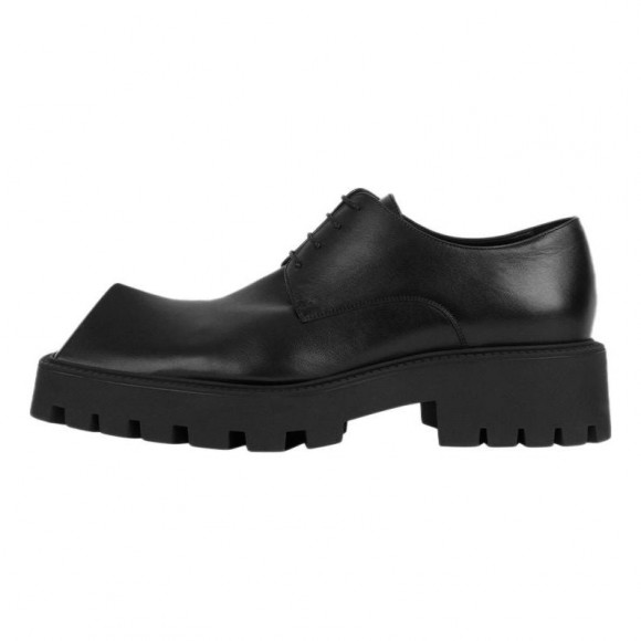 Balenciaga Derbies Black Casual Leather Shoes 656977WBB501000 - 656977WBB501000