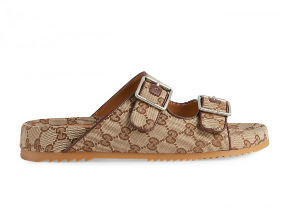 Gucci Men's Sideline GG Logo Sandal in Beige - 658020-2HK60-9791