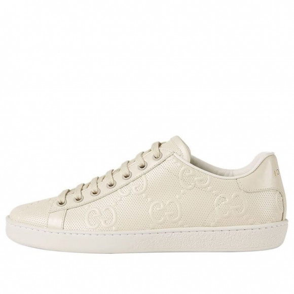 GUCCI (WMNS) Ace Series GG Printing Embossing Casual Skate Shoes White ...
