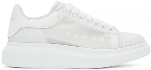 Alexander McQueen White Mesh Oversized Sneakers - 662650W4Q33