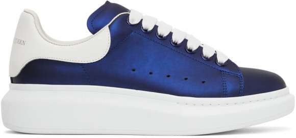 Alexander McQueen Blue & White Oversized Sneakers - 662655W4PW1