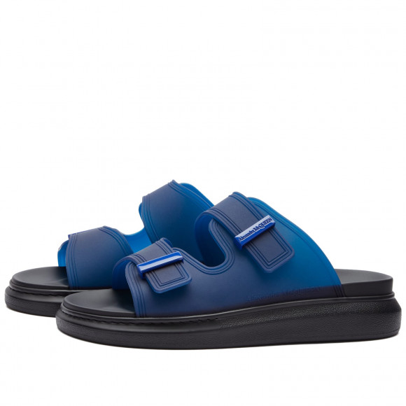 Alexander McQueen Men's Transparent Hybrid Sandal Electric Blue - 663563-W4TM4-4659