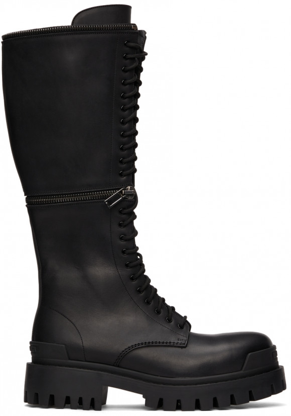 Balenciaga Black Master Boots - 664598-WA9O1-1081