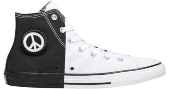 Converse Chuck Taylor All Star Hi Seek Peace Canvas Shoes/Sneakers 665770F - 665770F