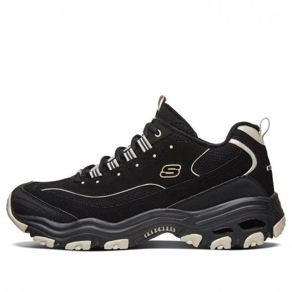 Skechers D'Lites 1.0 BLACK Chunky Shoes 666125-BKTP - 666125-BKTP