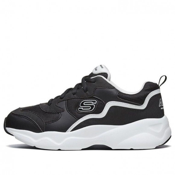 Skechers (WMNS) D'Lites Airy BLACK/WHITE Chunky Shoes 66666231-BKW - 66666231-BKW