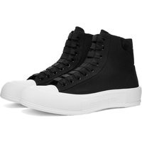 Alexander McQueen Men's Canvas High Top Sneakers in Black/White - 667816W4MV7-1070