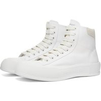 Alexander McQueen Men's Canvas High Top Sneakers in White - 667816W4MV7-9000